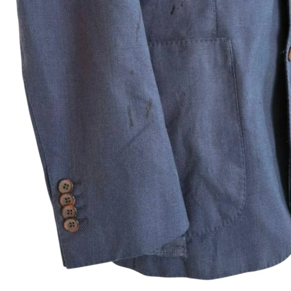 SUITSUPPLY Pure Wool Havana HL Navy Blue Blazer Jacket Size 42 US